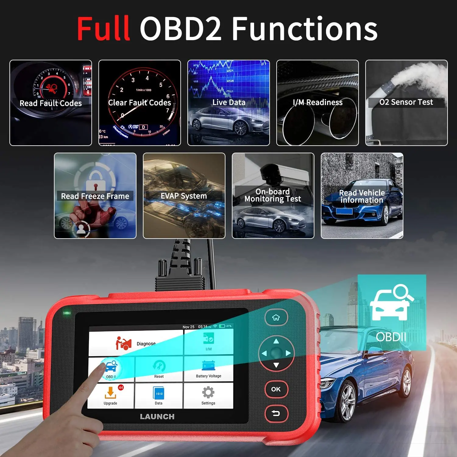 LAUNCH CRP129i OBD2 Diagnostic Tool Airbag Code Reader OBD2 Scanner Automotive Scan Tool ODB Auo Scanner EOBD OBDII CRP129I
LAUNCH CRP129i OBD2 Diagnostic Tool Airbag Code Reader OBD2 Scanner Automotive Scan Tool ODB Auo Scanner EOBD OBDII CRP129I