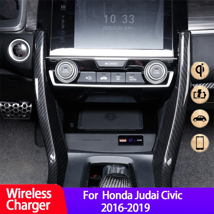Подходит для Honda десять поколение Civic 2016-202 Беспроводное зарядное устройство автомобильного прикуривателя в он-лайн мобильный телефон быстр...
Подходит для Honda десять поколение Civic 2016-202 Беспроводное зарядное устройство автомобильного прикуривателя в он-лайн мобильный телефон быстр...