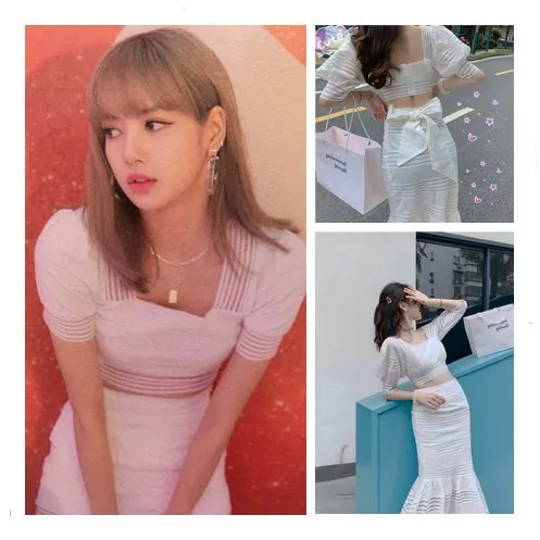 kpop Seo Yea Ji IU Lee Ji Eun streetwear tops two piece set bow-kont high waist fishtail skirt women summer slim kawaii shirts
kpop Seo Yea Ji IU Lee Ji Eun streetwear tops two piece set bow-kont high waist fishtail skirt women summer slim kawaii shirts