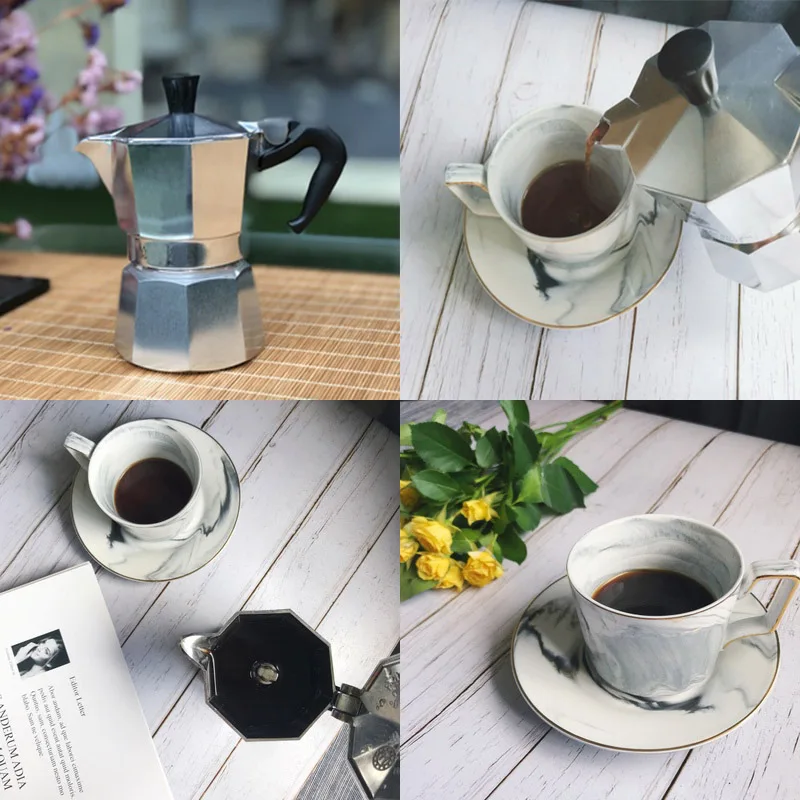 VOCORY Coffee Maker Aluminum Mocha Espresso Percolator Pot Coffee Maker Moka Pot 1cup/3cup/6cup/9cup/12cup Stovetop Coffee Maker
VOCORY Coffee Maker Aluminum Mocha Espresso Percolator Pot Coffee Maker Moka Pot 1cup/3cup/6cup/9cup/12cup Stovetop Coffee Maker