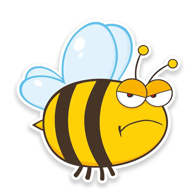 13cmx13cm Funny unhappy bee Vinyl Car stickers Decals Motorcycle Accessories Car-Window Decorative Goods PVC
13cmx13cm Funny unhappy bee Vinyl Car stickers Decals Motorcycle Accessories Car-Window Decorative Goods PVC