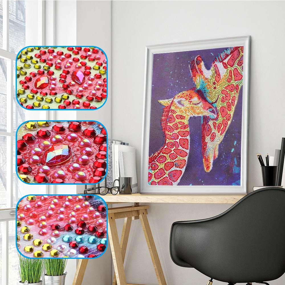 Animal Diamond Embroidery 5D DIY Diamond Painting Christmas Gifts Giraffe Cross Stitch Kits Partial Special Shaped Rhinestone
Animal Diamond Embroidery 5D DIY Diamond Painting Christmas Gifts Giraffe Cross Stitch Kits Partial Special Shaped Rhinestone