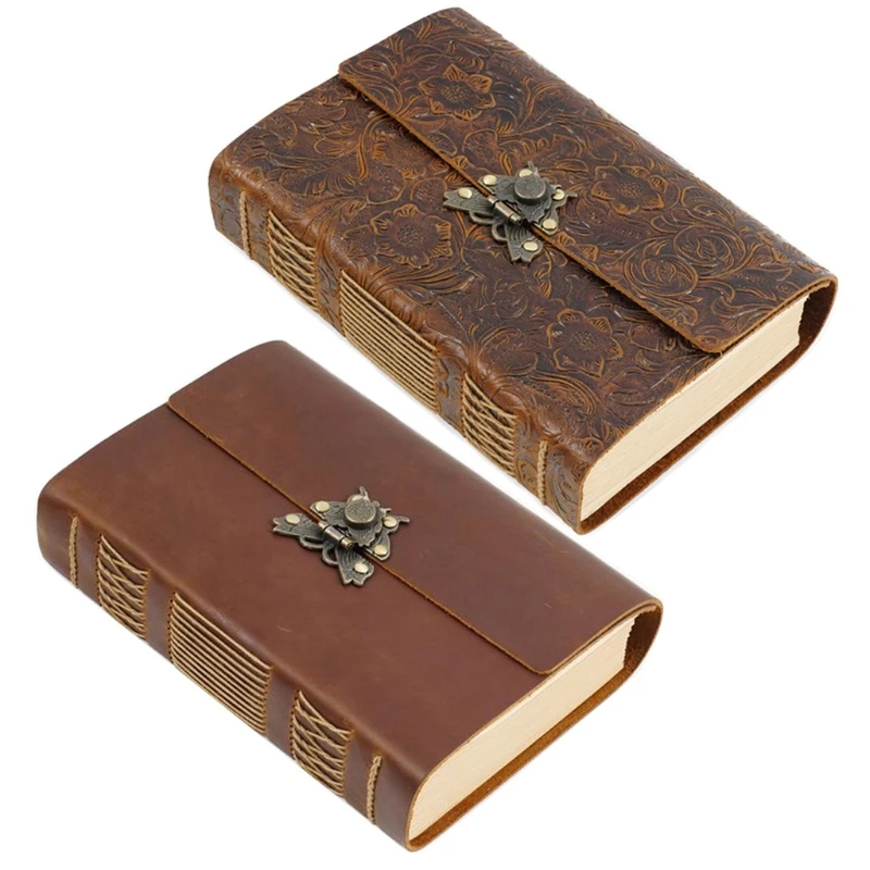 Retro Handmade Leather Notepad Pocket Lock Sketchbook Gift for Women Men Artists
Retro Handmade Leather Notepad Pocket Lock Sketchbook Gift for Women Men Artists