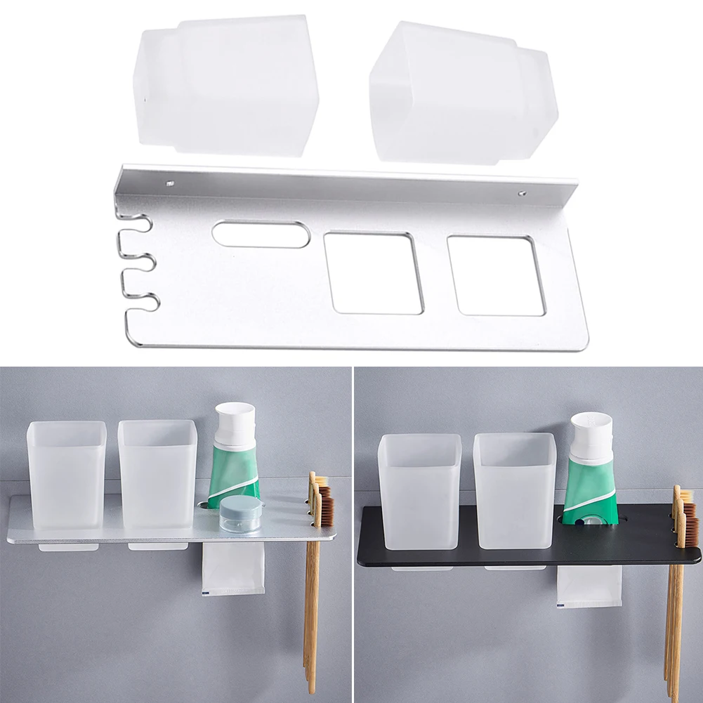 Home Kitchen For Bathroom Hotel Multifunction Wall Mounted Toothbrush Holder Toothpaste Cup Rack Easy Install Space Aluminum
Home Kitchen For Bathroom Hotel Multifunction Wall Mounted Toothbrush Holder Toothpaste Cup Rack Easy Install Space Aluminum