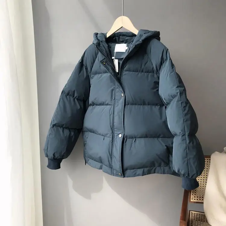 New Women Winter Coat Long Sleeve Hooded Collar Women Pure Color Warm Jacket Coat Casaco Feminino Cotton Thick Coat 
New Women Winter Coat Long Sleeve Hooded Collar Women Pure Color Warm Jacket Coat Casaco Feminino Cotton Thick Coat