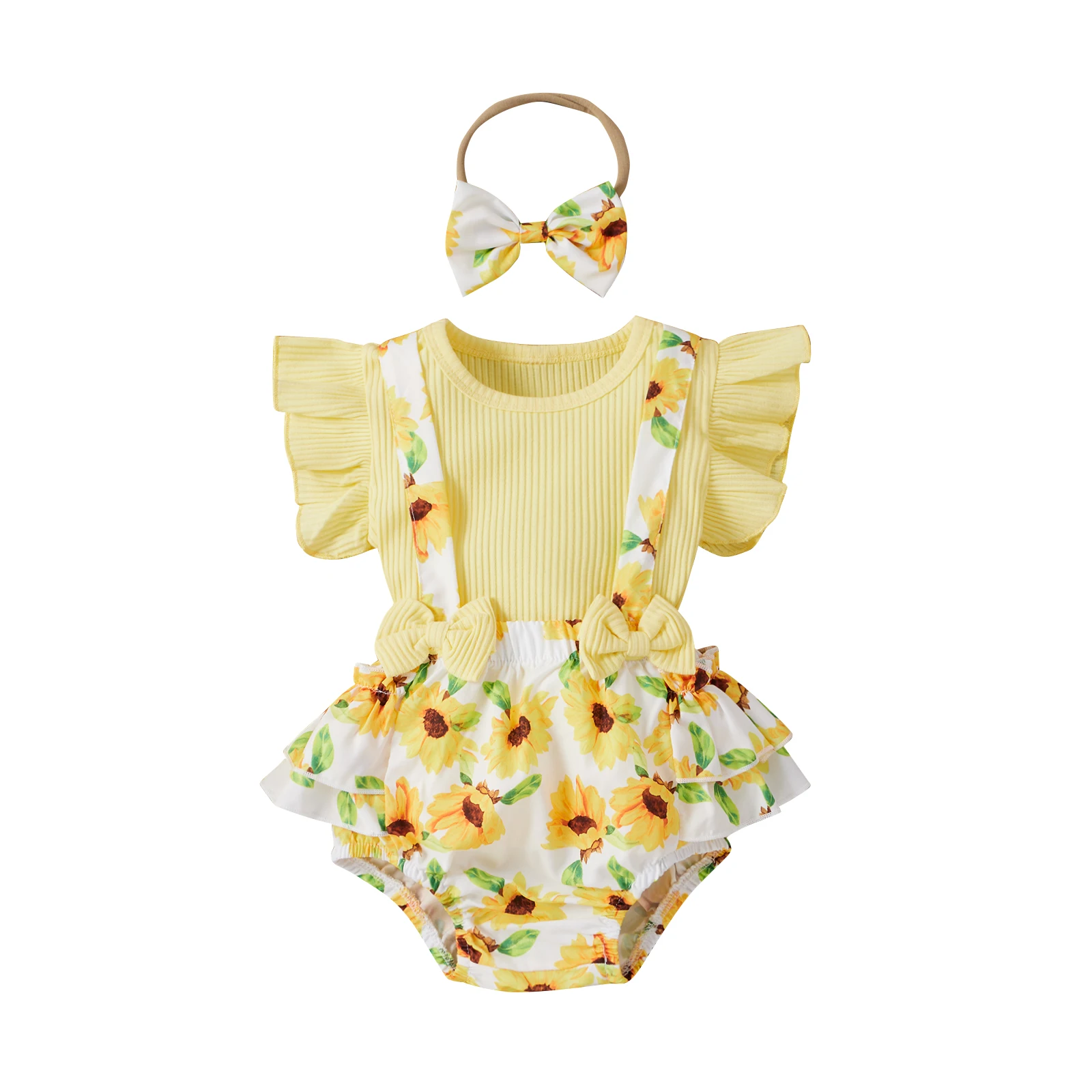3pcs Newborn Baby Girls Summer Outfits Short Sleeve Solid O Neck Floral Print Ruffle Suspender Shorts Headband Infant Set 0-18M
3pcs Newborn Baby Girls Summer Outfits Short Sleeve Solid O Neck Floral Print Ruffle Suspender Shorts Headband Infant Set 0-18M