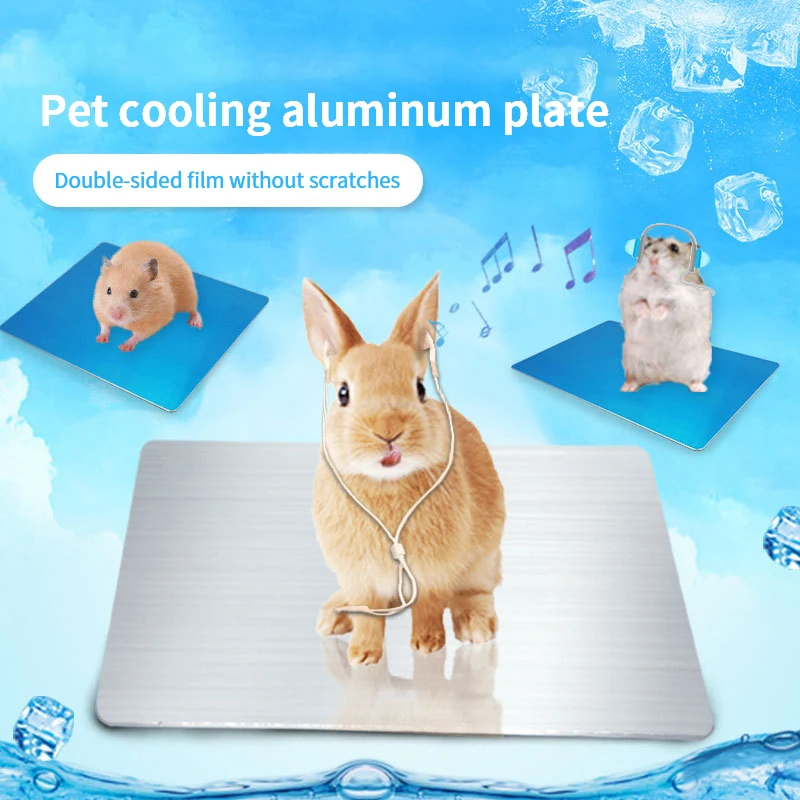 S/M Pets Cooling Aluminum Alloy Plate Hamster Rabbit Summer Heat Dissipation Mat Cool Down Pets Cage Decor Small Pet Supply
S/M Pets Cooling Aluminum Alloy Plate Hamster Rabbit Summer Heat Dissipation Mat Cool Down Pets Cage Decor Small Pet Supply