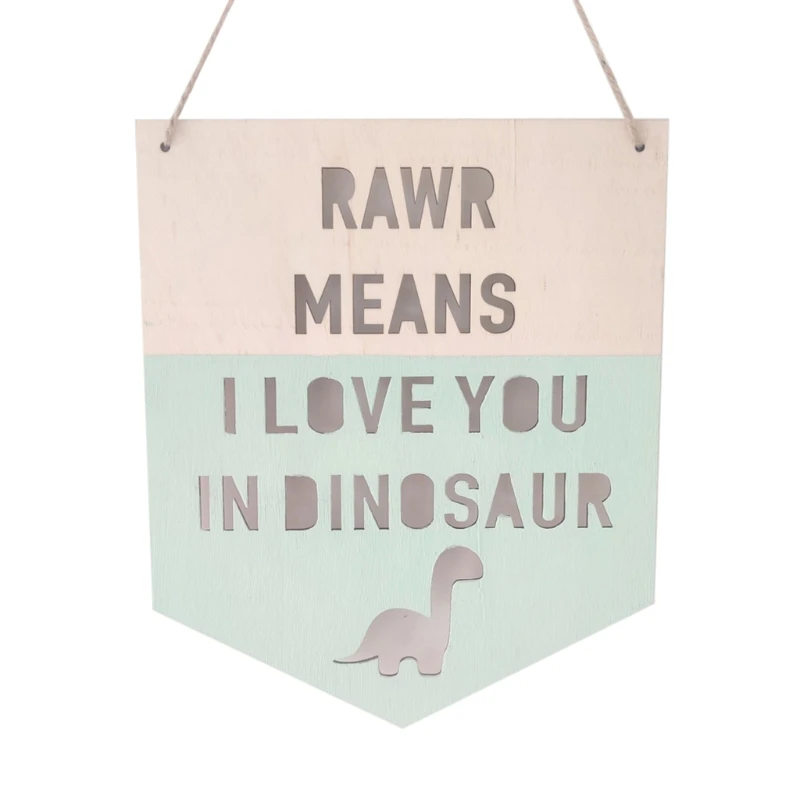 INS Wooden Dinosaur Positive Slogan Banner Garland Nordic Kids Room Decoration Ornament Wall Hanging Nursery Decor Photo
INS Wooden Dinosaur Positive Slogan Banner Garland Nordic Kids Room Decoration Ornament Wall Hanging Nursery Decor Photo