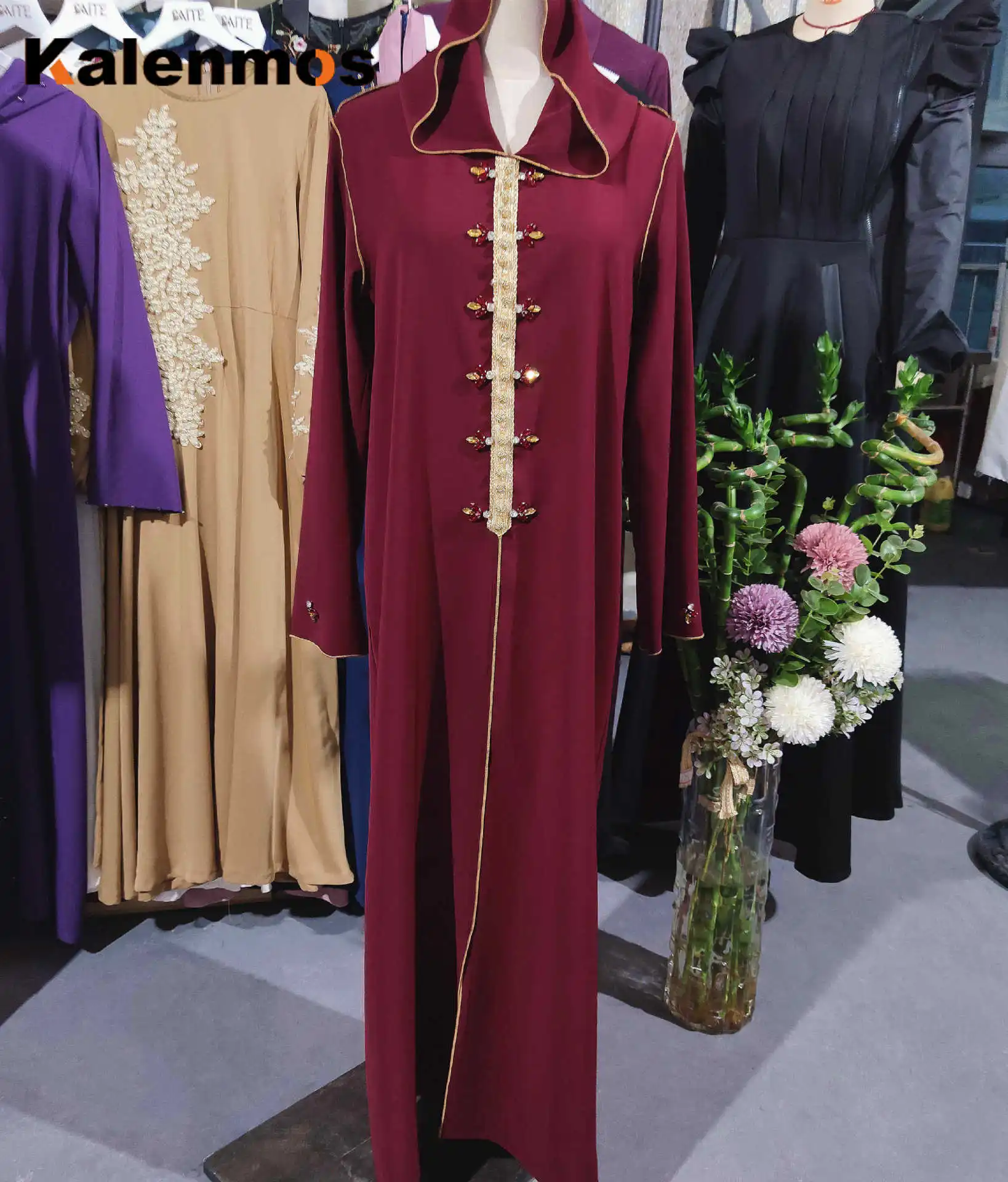 Muslim Dress Women Arab Hooded Diamond Long Sleeve Maxi Vestidos Islamic Turkish Abaya Moroccan Kaftan Musulman Ramadan Elbise 
Muslim Dress Women Arab Hooded Diamond Long Sleeve Maxi Vestidos Islamic Turkish Abaya Moroccan Kaftan Musulman Ramadan Elbise