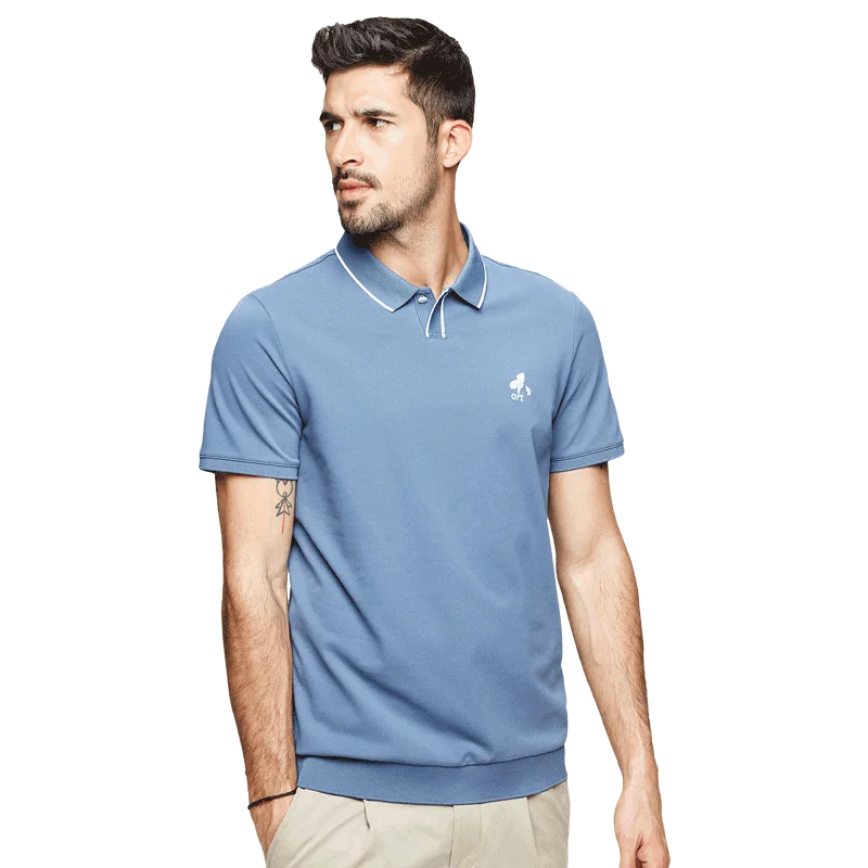 KUEGOU Men's short sleeve polo shirt fashion Contrast color poloshirt summer men Embroidery polo shirt top plus size CT-06208
KUEGOU Men's short sleeve polo shirt fashion Contrast color poloshirt summer men Embroidery polo shirt top plus size CT-06208