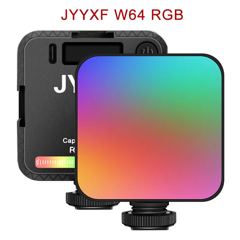 JYYXF W64 RGB Full Color Fill Light LED Video For Video Live soft light 2000mAh Portable Pocket Vlog 2500K-9000K Fill Light
JYYXF W64 RGB Full Color Fill Light LED Video For Video Live soft light 2000mAh Portable Pocket Vlog 2500K-9000K Fill Light