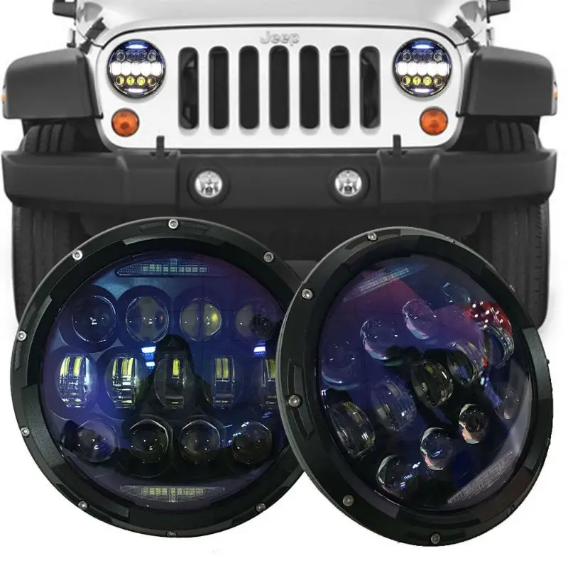 Круглый прожектор 130 Вт 7 дюймов для джипа Wrangler Hummer H1 H2 Lada Niva 4x4 Trucks Suzuki Samurai