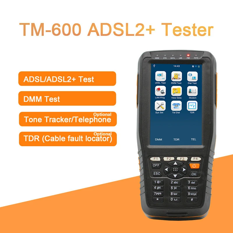 TM-600 ADSL2 + тестер (ADSL / xDSL Тестер DMM) базовая версия опционального тонального