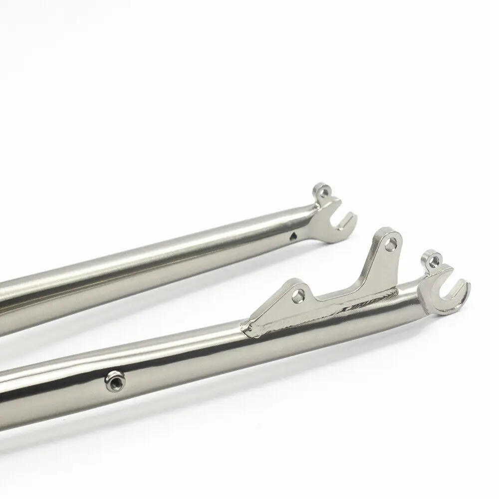 SILVEROCK Chrome Steel Rigid Fork 1 1/8" 28.6mm Disc Brake for 700c Road Gravel Kick Scooter Bike Fork
SILVEROCK Chrome Steel Rigid Fork 1 1/8" 28.6mm Disc Brake for 700c Road Gravel Kick Scooter Bike Fork