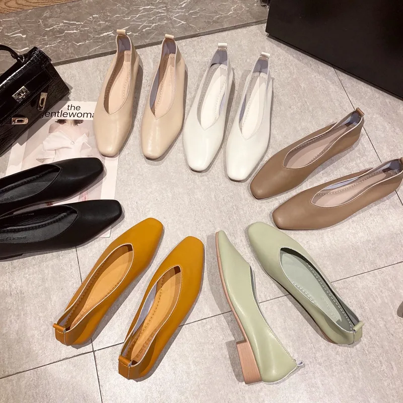 Grandma Shoes Soft Shallow Mouth Female Moccasin Casual Sneaker Square Toe Dress Flats Women New Genuine Leather Solid Rubber Le
Grandma Shoes Soft Shallow Mouth Female Moccasin Casual Sneaker Square Toe Dress Flats Women New Genuine Leather Solid Rubber Le