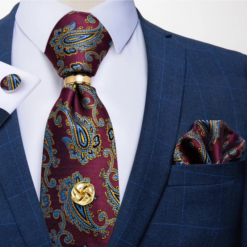 New Fashion Luxury Purple Paisley Men Tie 8cm Silk Tie Handkerchief Tie Tack Gift For Men Wedding Groom Business Necktie DiBanGu
New Fashion Luxury Purple Paisley Men Tie 8cm Silk Tie Handkerchief Tie Tack Gift For Men Wedding Groom Business Necktie DiBanGu
