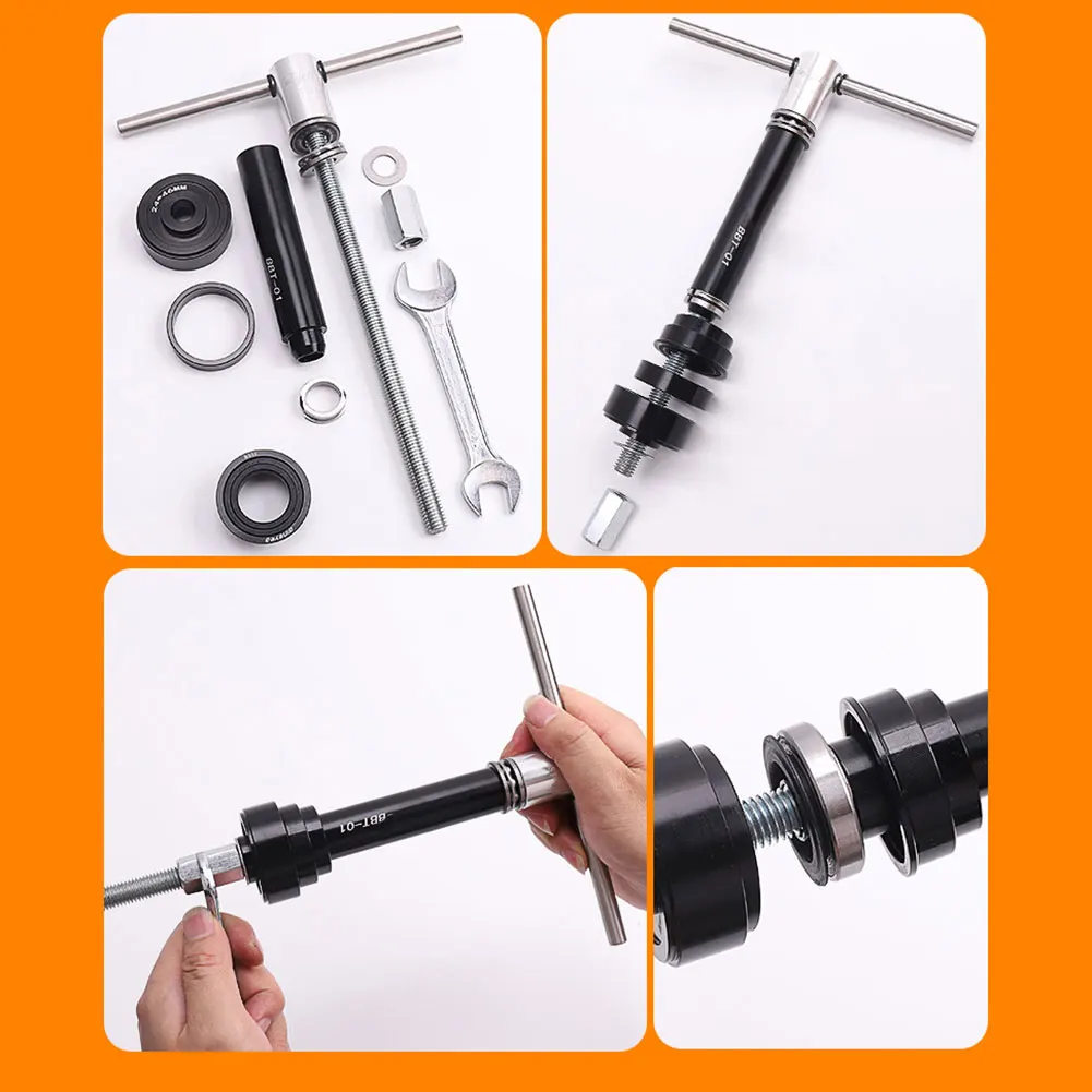 MTB Bike Bottom Bracket Install And Removal Tool Kit Bicycle Bottom Bracket Remover For BB86/PF30/92/386 Bearing Press Tools
MTB Bike Bottom Bracket Install And Removal Tool Kit Bicycle Bottom Bracket Remover For BB86/PF30/92/386 Bearing Press Tools
