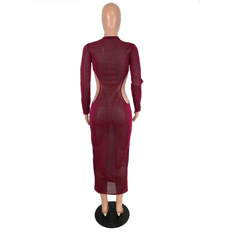 Women Dress Waist Band Cut Out Elegant Bandage Shiny Mesh Patchwork Perspective Dress Casual Mujer High Waist Ankle Length Dress
Women Dress Waist Band Cut Out Elegant Bandage Shiny Mesh Patchwork Perspective Dress Casual Mujer High Waist Ankle Length Dress