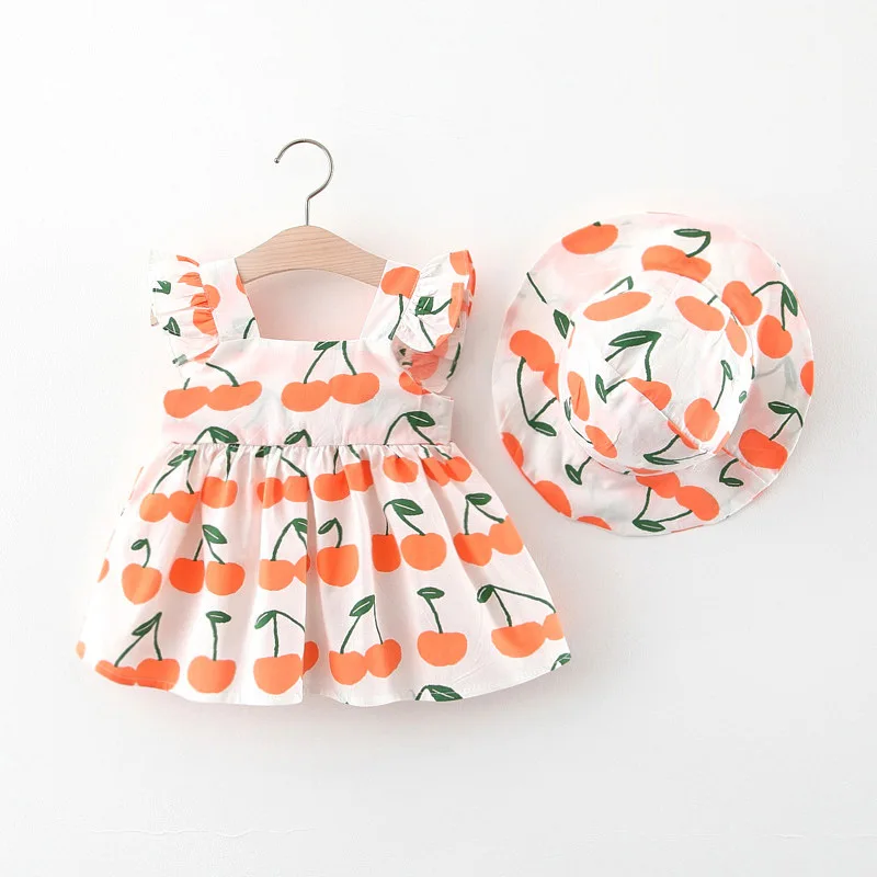 Girls Dress Summer Princess Dresses Fruit Hat Outfits Baby Clothing Infant Girl Clothes Kids Grils Cute Clothing
Girls Dress Summer Princess Dresses Fruit Hat Outfits Baby Clothing Infant Girl Clothes Kids Grils Cute Clothing