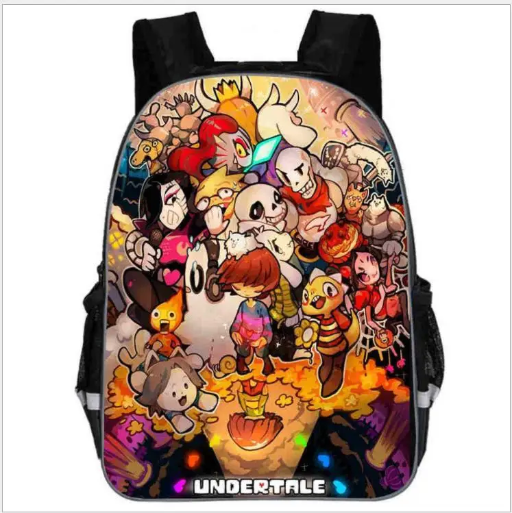 Рюкзак для мальчиков Undertale школьные ранцы с мультипликационным рисунком модные