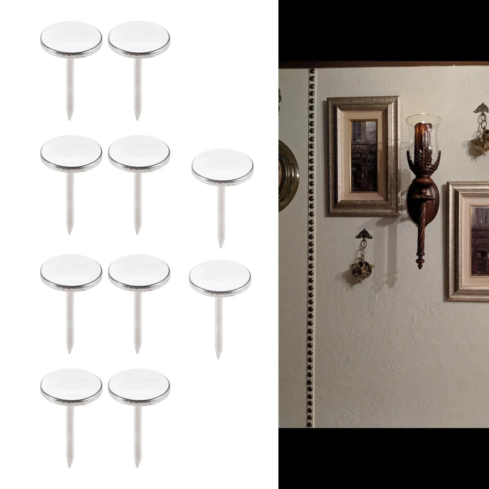 10 pcs silver Upholstery Studs vintage Nail Flat Head pins Furniture fittings drum décor Nails Thumbtack for box wall
10 pcs silver Upholstery Studs vintage Nail Flat Head pins Furniture fittings drum décor Nails Thumbtack for box wall