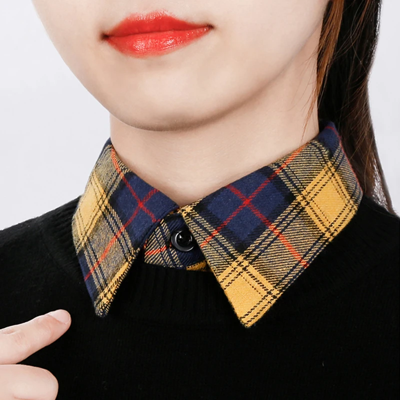 2021 New Fashion Yellow Plaid Women's Fake Collar Stand Beads Detachable Ladies False Blouse Collar Half Shirt
2021 New Fashion Yellow Plaid Women's Fake Collar Stand Beads Detachable Ladies False Blouse Collar Half Shirt