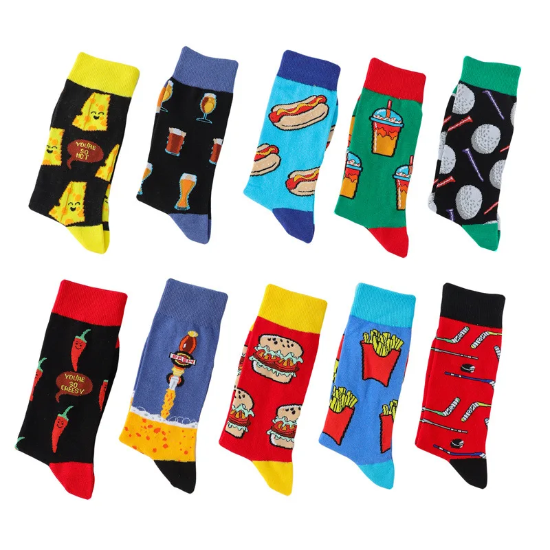 Trending Burger Fries AB Socks Long Tube Skateboard Cotton Socks Middle Tube Men's Fruit Plant Personality Socks
Trending Burger Fries AB Socks Long Tube Skateboard Cotton Socks Middle Tube Men's Fruit Plant Personality Socks