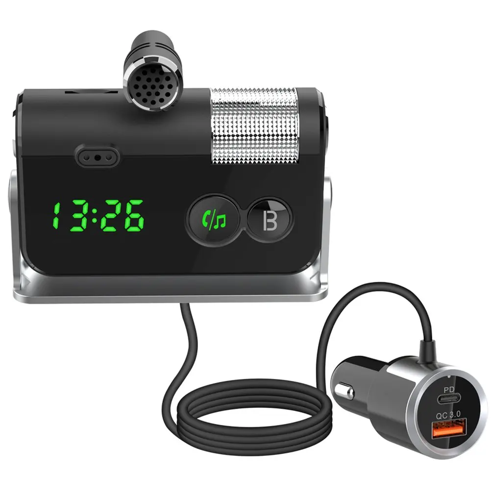 Car Kit FM Transmitter MP3 Player Lossless TF Music Play PD18W QC3.0 Fast Charge Noise Reduction Call MP3 Player
Car Kit FM Transmitter MP3 Player Lossless TF Music Play PD18W QC3.0 Fast Charge Noise Reduction Call MP3 Player