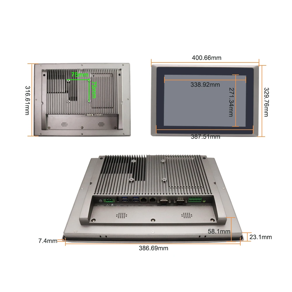 Промышленный ПК все в одном процессор Core i5 7200U i7 7500U встроенный 8 Гб DDR3L ОЗУ система