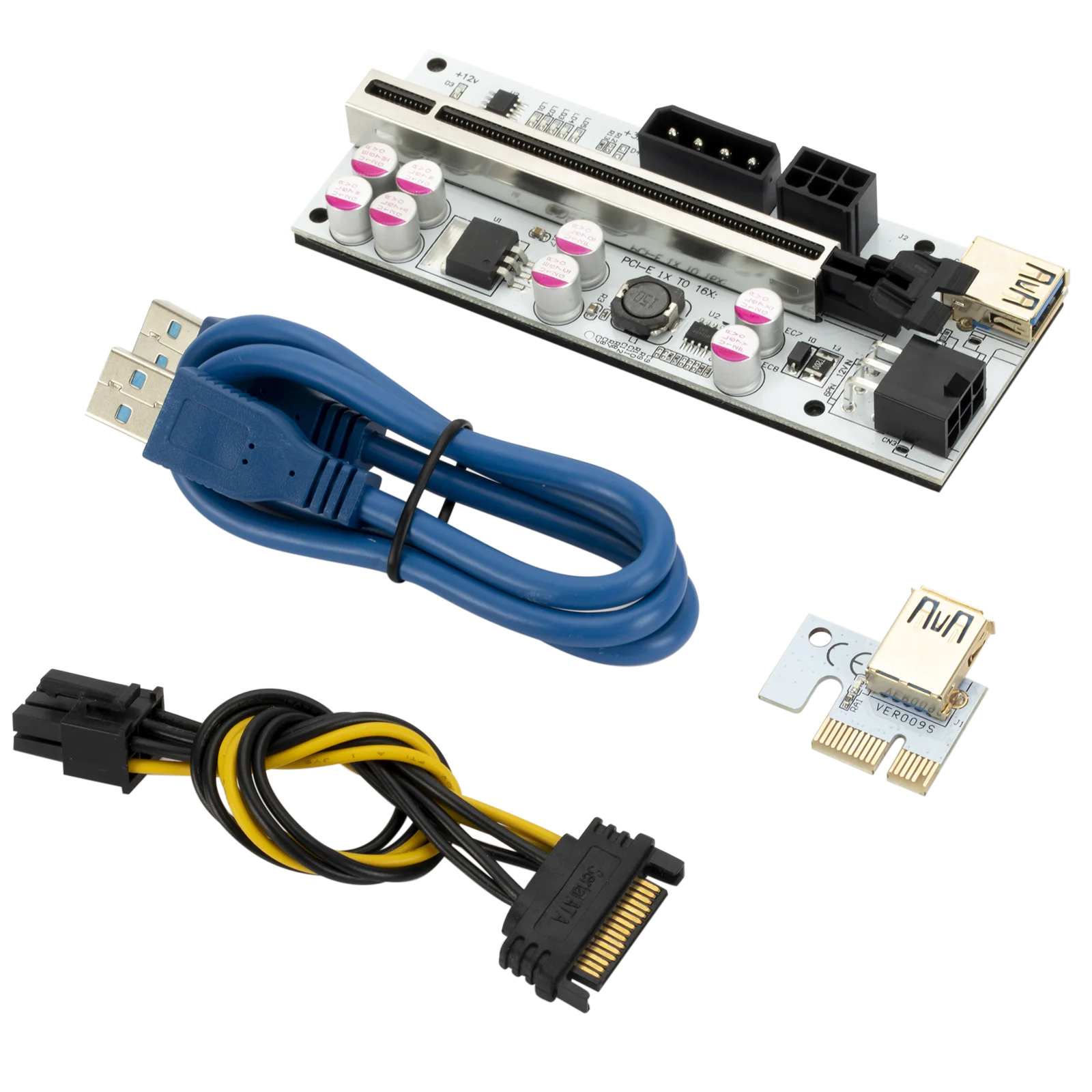 VER010-X 6 PIN 3 в 1 PCI-E Экспресс 1x до 16x Райзер 010X адаптер карты PCIE 1 на 4 слота PCIe карта множителя порта
VER010-X 6 PIN 3 в 1 PCI-E Экспресс 1x до 16x Райзер 010X адаптер карты PCIE 1 на 4 слота PCIe карта множителя порта