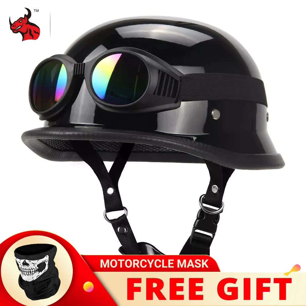DOT Motorcycle Helmet German Leather Style Pilot Motorcycle Open Face Retro Half Helmet Cruise Chopper Biker Pilot
DOT Motorcycle Helmet German Leather Style Pilot Motorcycle Open Face Retro Half Helmet Cruise Chopper Biker Pilot