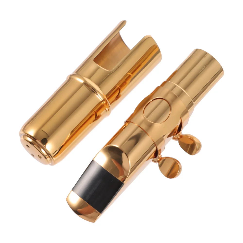 1 Set Alto Sax Mouthpiece Metal Clarinet Mouthpiece Kit Lover Gift 
1 Set Alto Sax Mouthpiece Metal Clarinet Mouthpiece Kit Lover Gift
