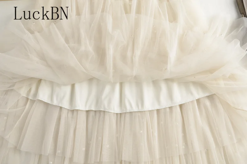 Spring Summer Skirts Womens Beading Mesh Tulle Skirt Women Elastic High Waist A Line Mid Calf Midi Long Pleated Skirt New 2021
Spring Summer Skirts Womens Beading Mesh Tulle Skirt Women Elastic High Waist A Line Mid Calf Midi Long Pleated Skirt New 2021