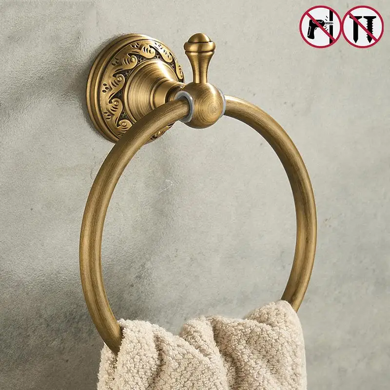 Nail Free Towel Ring Antique Bronze Classic Bathroom Accessories Bath Towel Holder
Nail Free Towel Ring Antique Bronze Classic Bathroom Accessories Bath Towel Holder