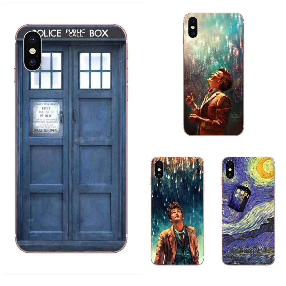 Мягкий чехол из ТПУ Tardis Box Doctor Who topmore для Xiaomi Mi A1 A2 A3 CC9 CC9E 9T mi10 mi9 mi8 pro lite SE | Мобильные