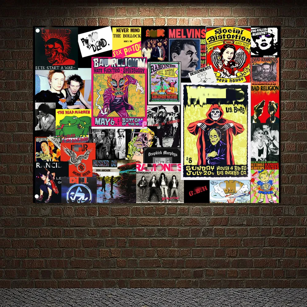 Vintage Rock Music Poster Wall Art Hanging Banner Heavy Metal Art Band Logo Tapestry Painting Wall Sticker Bar Cafe Home Decor
Vintage Rock Music Poster Wall Art Hanging Banner Heavy Metal Art Band Logo Tapestry Painting Wall Sticker Bar Cafe Home Decor