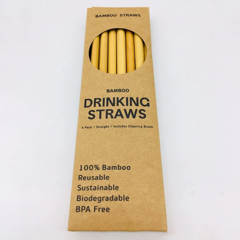 12Pcs Natural Eco-Friendly Sustainable Reusable Bamboo Straws with Cleaner Brush 
12Pcs Natural Eco-Friendly Sustainable Reusable Bamboo Straws with Cleaner Brush