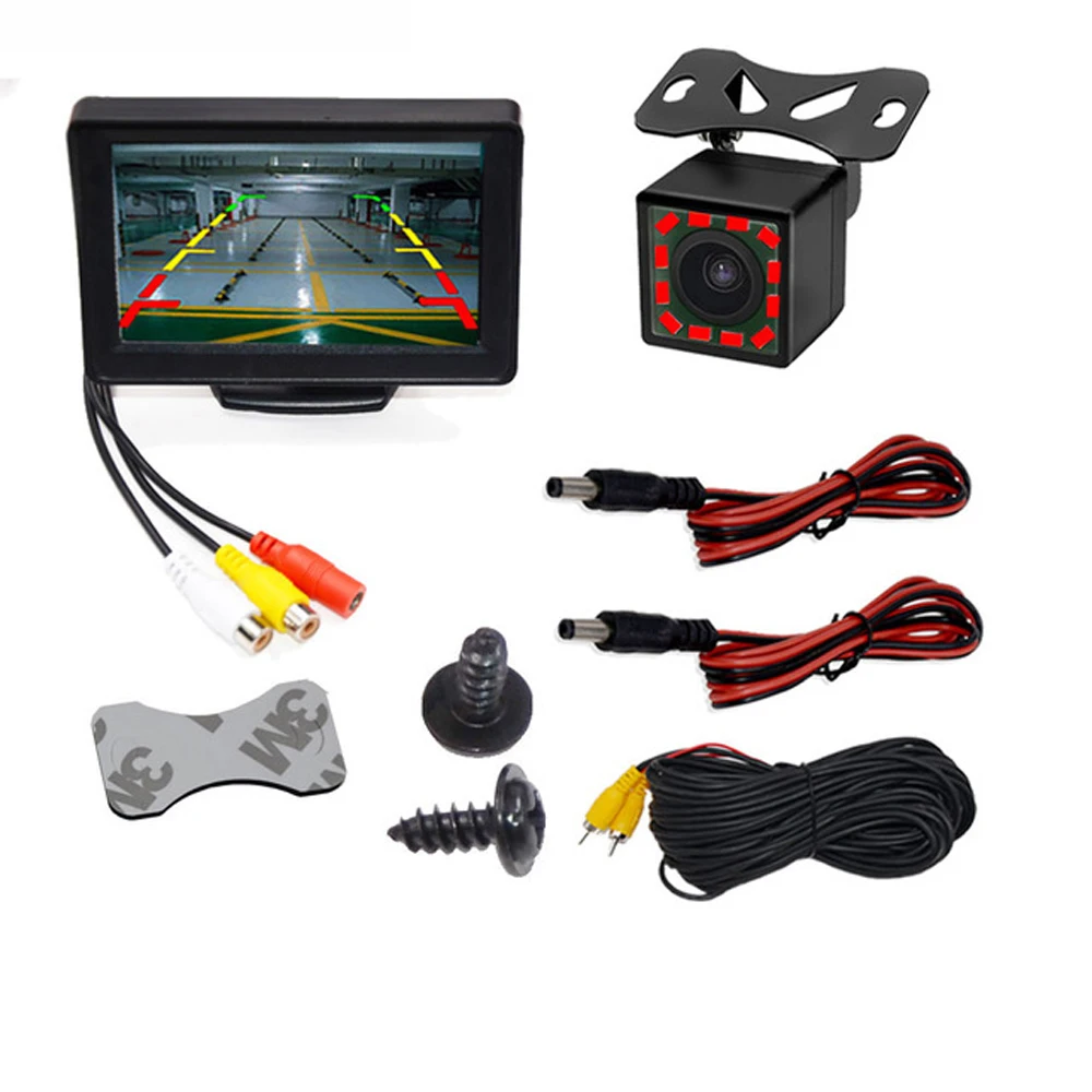 

Parking Backup Car Monitor 4.3 inch Screen for Rear View Reverse Camera TFT LCD Display HD Digital Color 4.3 Inch PAL/NTSC