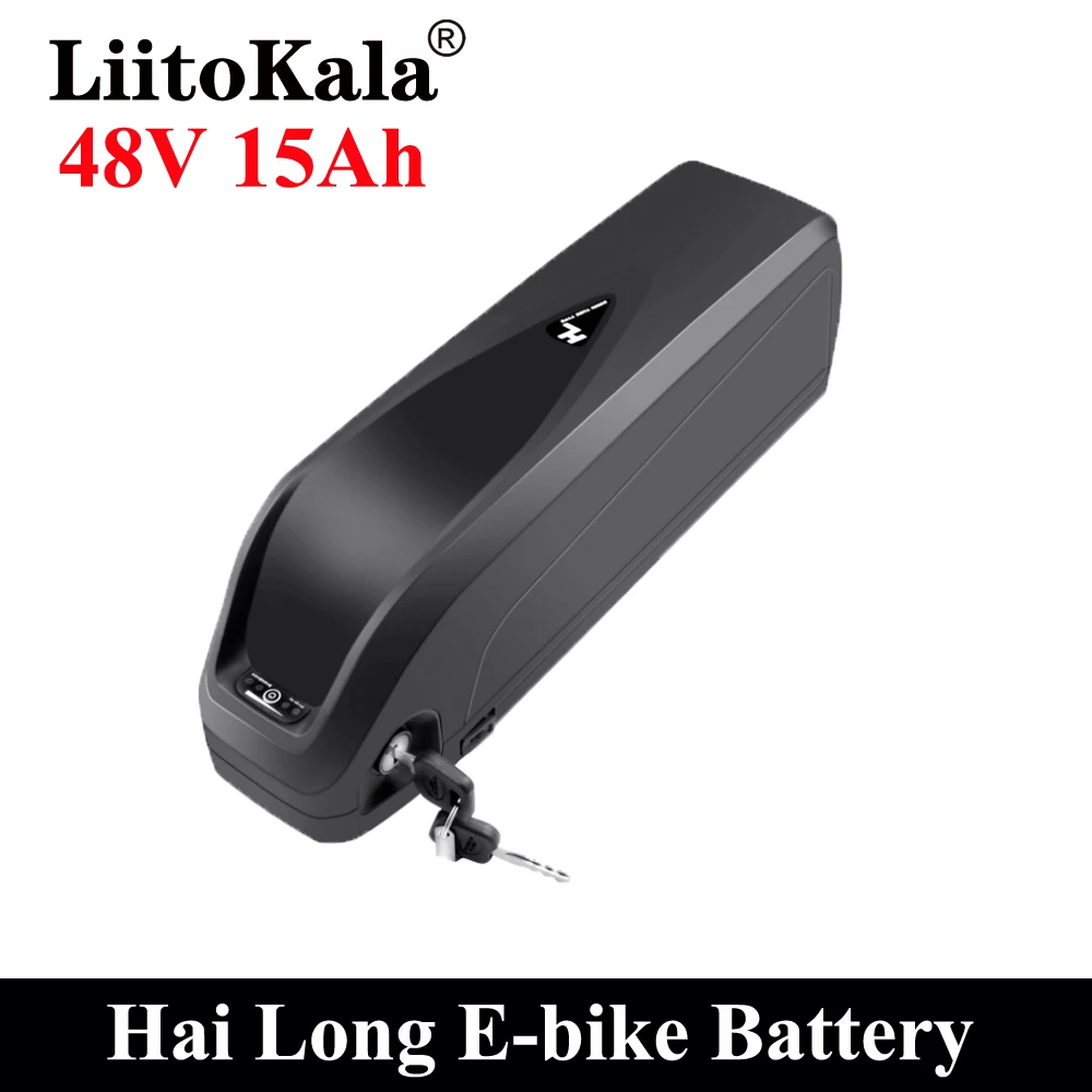 Литиевый аккумулятор LiitoKala для электровелосипеда 48 В 15 Ач Bafang USB-порт Мощная