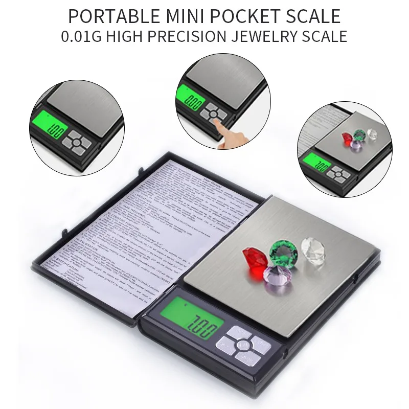 Electronic scale 500g 0.01g Jewelry scale large book scale portable pocket scale high precision scale
Electronic scale 500g 0.01g Jewelry scale large book scale portable pocket scale high precision scale