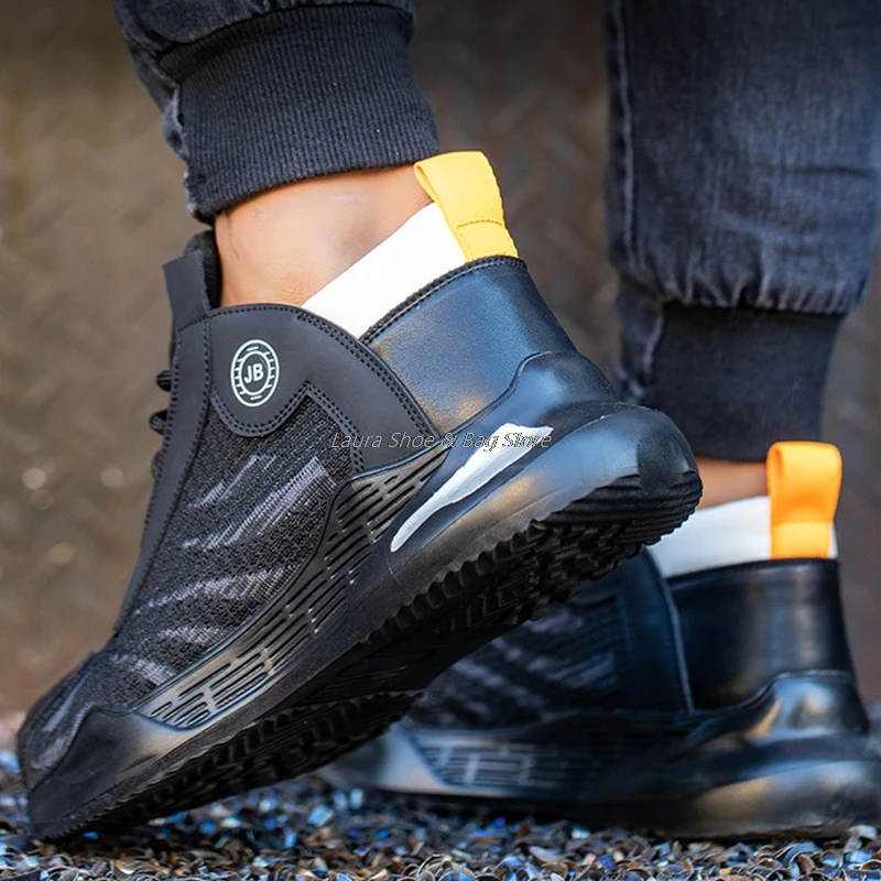Men's Shoes Safety Boots Male Working Shoes Breathable Anti-Puncture Boots For Men Lightweight Sneakers Fashion Security Boots
Men's Shoes Safety Boots Male Working Shoes Breathable Anti-Puncture Boots For Men Lightweight Sneakers Fashion Security Boots