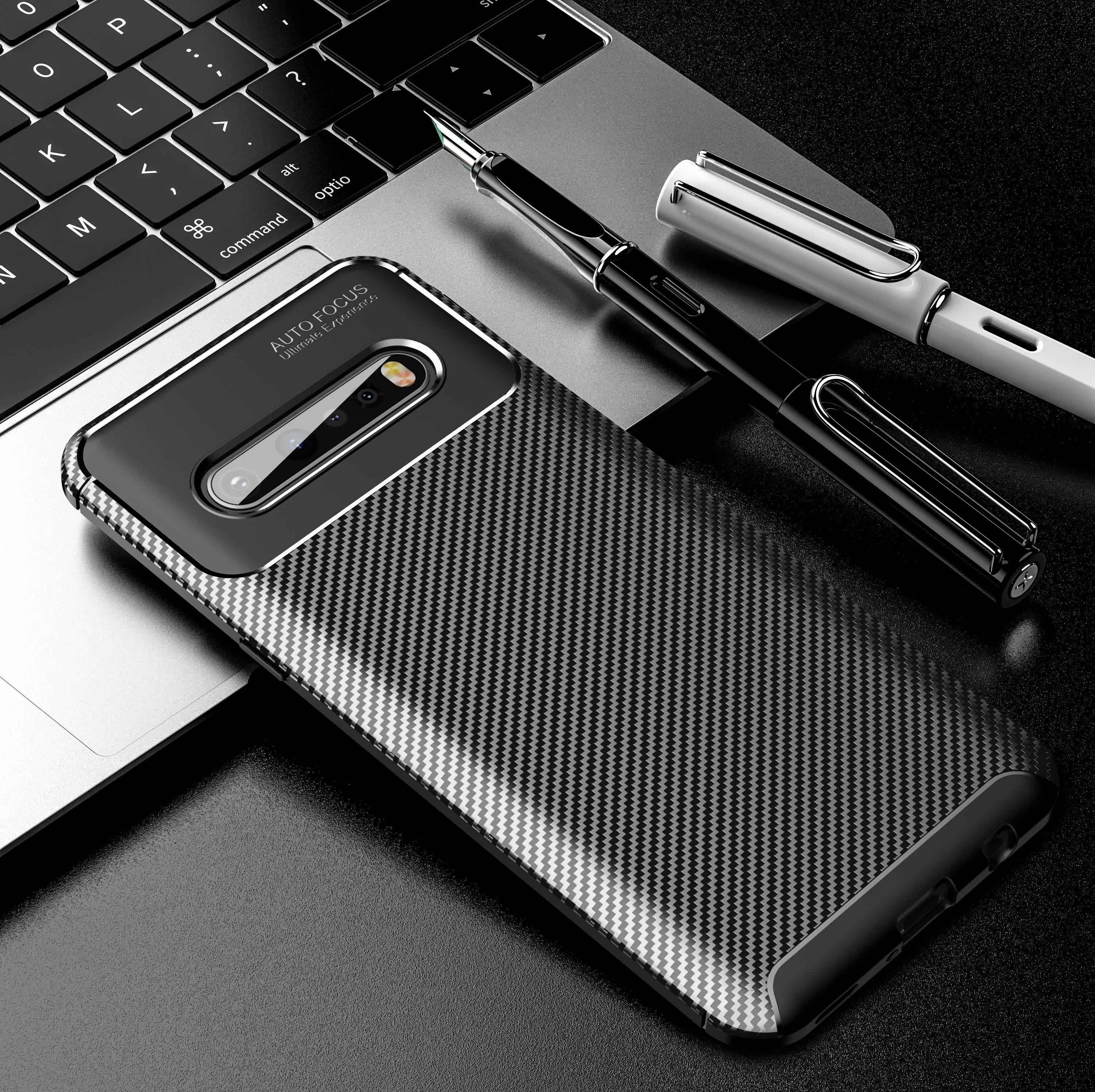 5G чехол для LG V60 ThinQ роскошный противоударный мягкий ТПУ из углеродного волокна