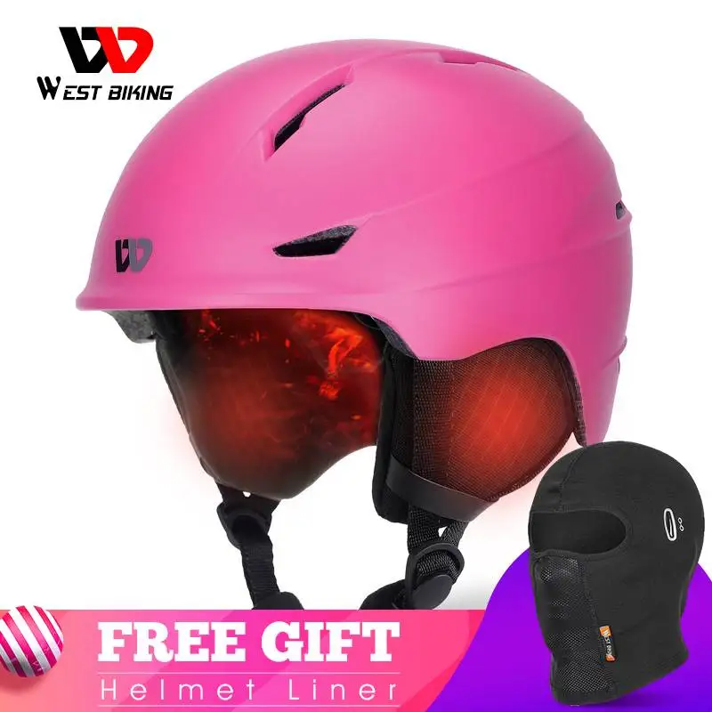 WEST BIKING Ski Helmet EPS Integrally-molded Winter warm Skating Skateboard Helmet MTB Road Bike Motorcycle Cycling Equipment
WEST BIKING Ski Helmet EPS Integrally-molded Winter warm Skating Skateboard Helmet MTB Road Bike Motorcycle Cycling Equipment