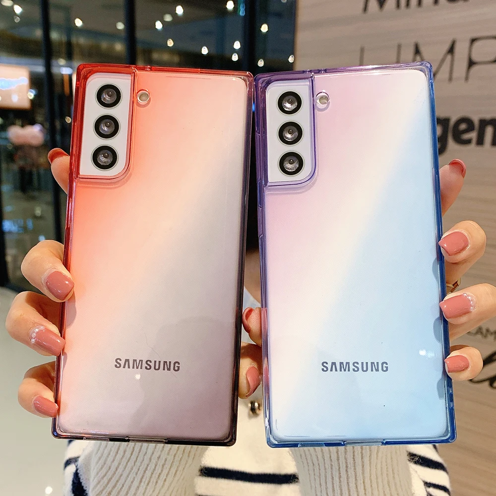 Gradient Color Phone Case For Samsung Galaxy S21 S10 S9 S20 Plus Ultra For Samsung Note 10 20 Ultra Lite Case Cover Soft Square
Gradient Color Phone Case For Samsung Galaxy S21 S10 S9 S20 Plus Ultra For Samsung Note 10 20 Ultra Lite Case Cover Soft Square