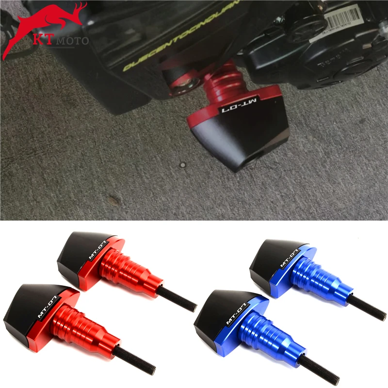 CNC рамка Ползунки Краш Pad защита от падения для Yamaha MT07 MT 07 2015 2020 двигателя