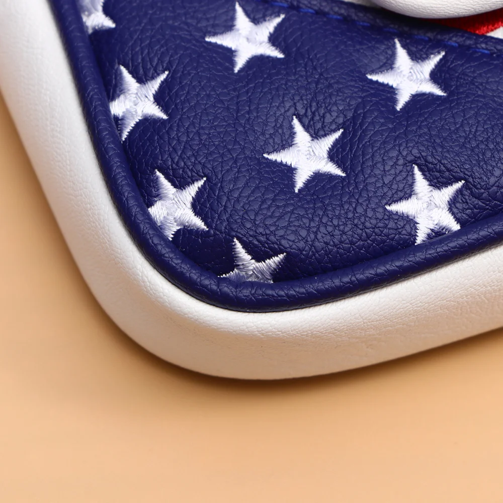 Mallet Putter Covers Headcover PU Leather USA Flag Style Square Club Head Cover Head Cover
Mallet Putter Covers Headcover PU Leather USA Flag Style Square Club Head Cover Head Cover