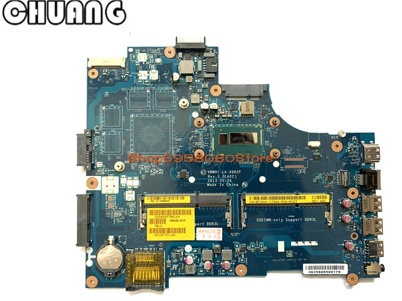 Для DELL Inspiron 3537 5537 CN 0CX6H1 LA 9982P Core SR16Q I3 4010U материнская плата для ноутбука 100%