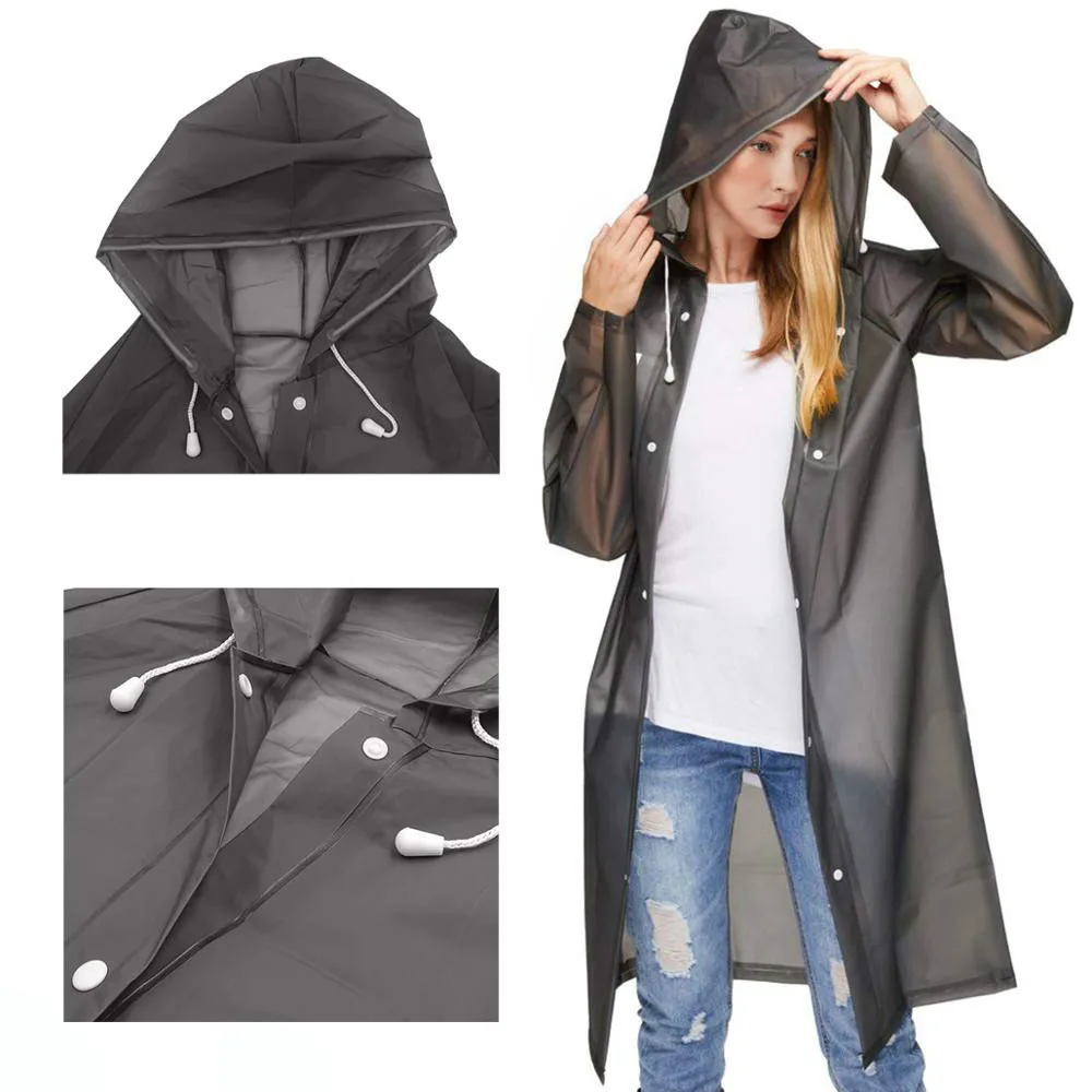Adult Waterproof Poncho Clear Reusable Raincoat Portable EVA Transparent Rain Jacket with Hoods Sleeves Lightweight Emergency
Adult Waterproof Poncho Clear Reusable Raincoat Portable EVA Transparent Rain Jacket with Hoods Sleeves Lightweight Emergency