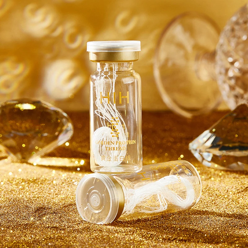 20 Lines Hydrolyzed Collagen Face Serum Lines Golden Protein Thread Anti-Wrinkle Firming Fine Anti-Aging Whitening Skin Care
20 Lines Hydrolyzed Collagen Face Serum Lines Golden Protein Thread Anti-Wrinkle Firming Fine Anti-Aging Whitening Skin Care