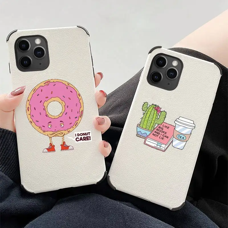 Cartoon cute food donut Phone Case Lambskin Leather For iphone 12 11 8 7 6 XR X XS PLUS MINI PLUS PRO MAX Shockproof
Cartoon cute food donut Phone Case Lambskin Leather For iphone 12 11 8 7 6 XR X XS PLUS MINI PLUS PRO MAX Shockproof
